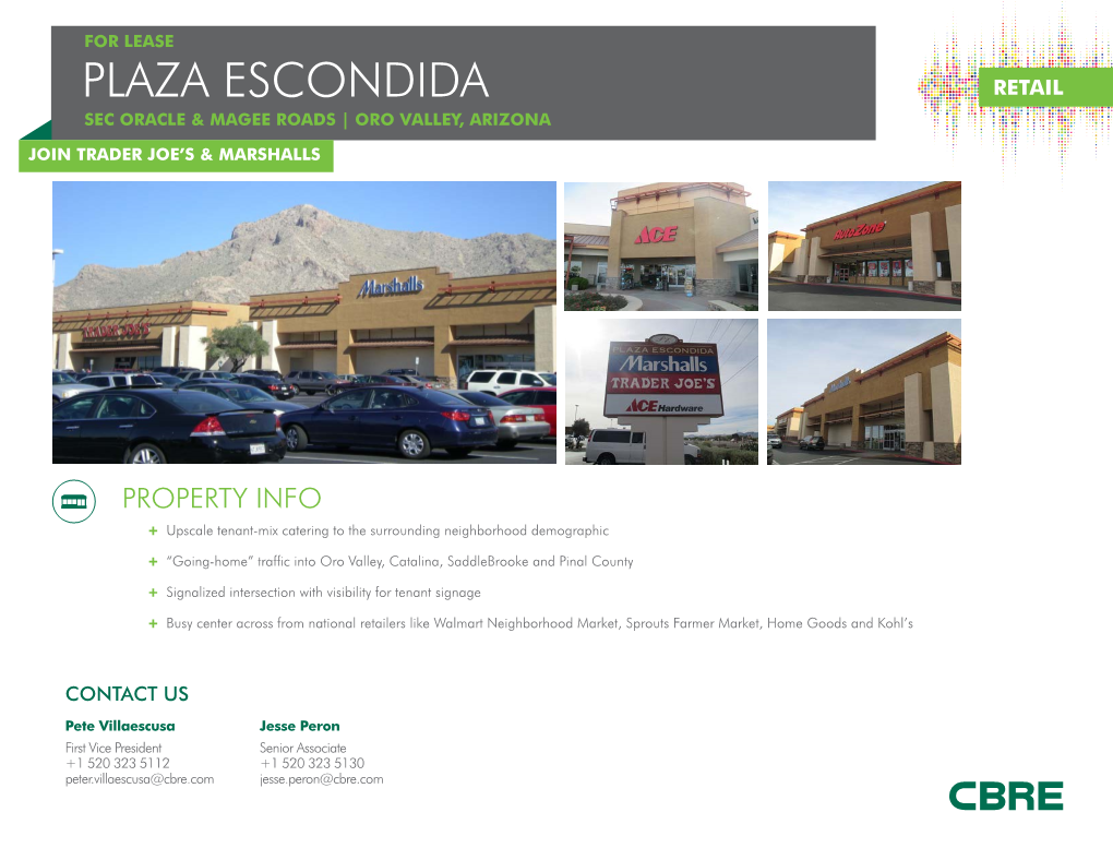 Plaza Escondida Sec Oracle & Magee Roads | Oro Valley, Arizona