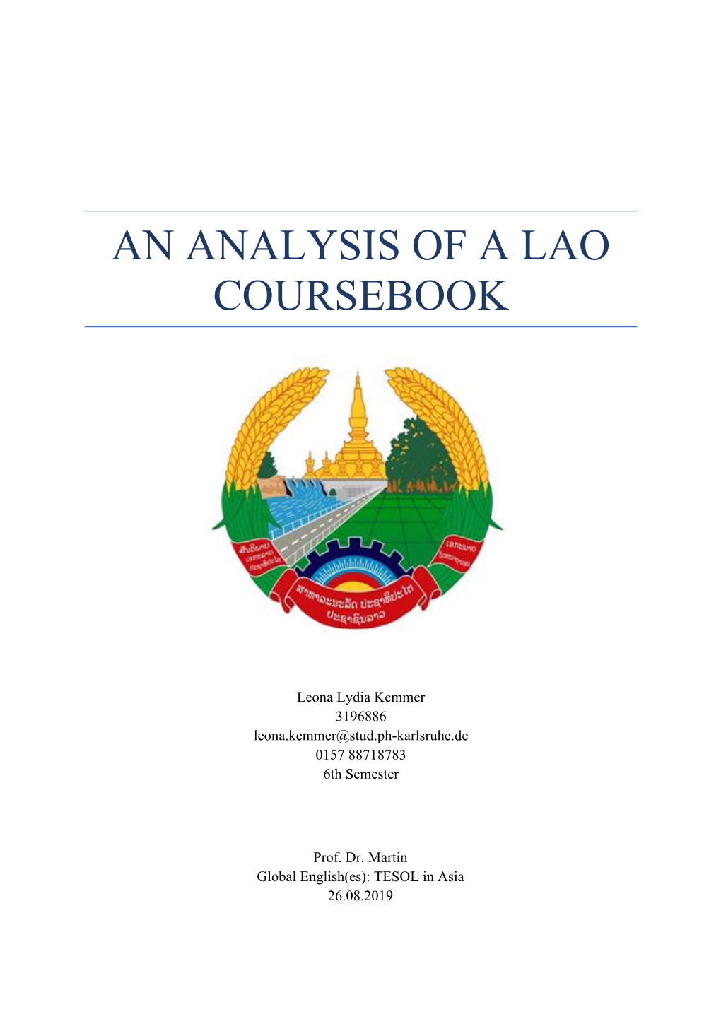 Leona Kemmer 2019 Analysis of Lao Textbooks Formatiert