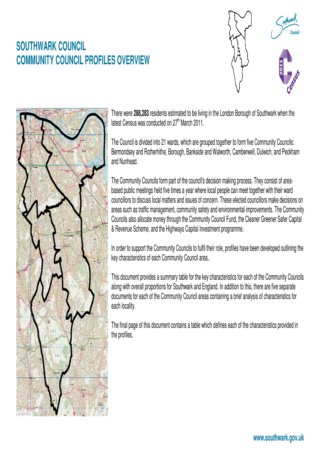 Borough Wide 2011 Census Profile Data