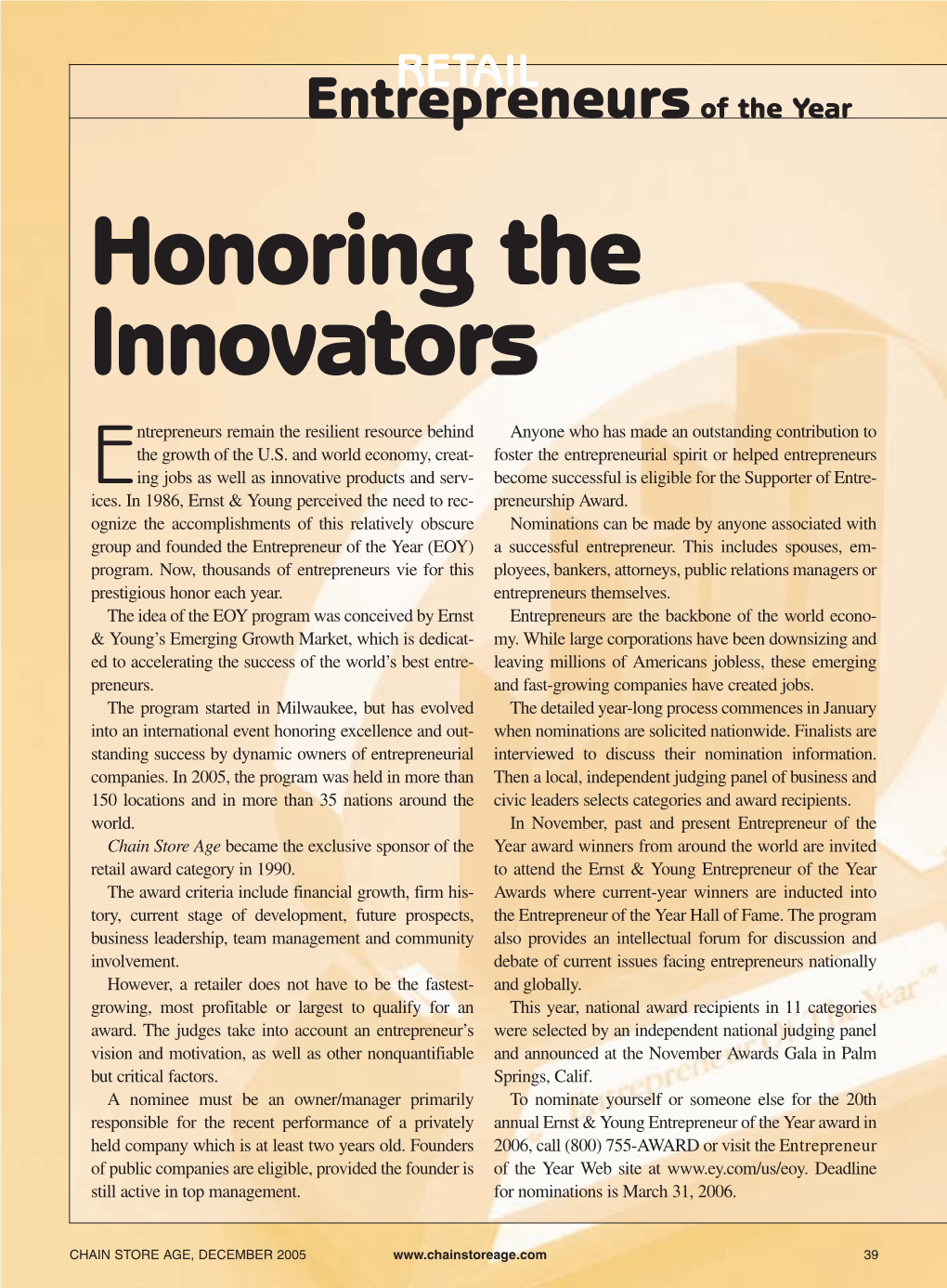Honoring the Innovators