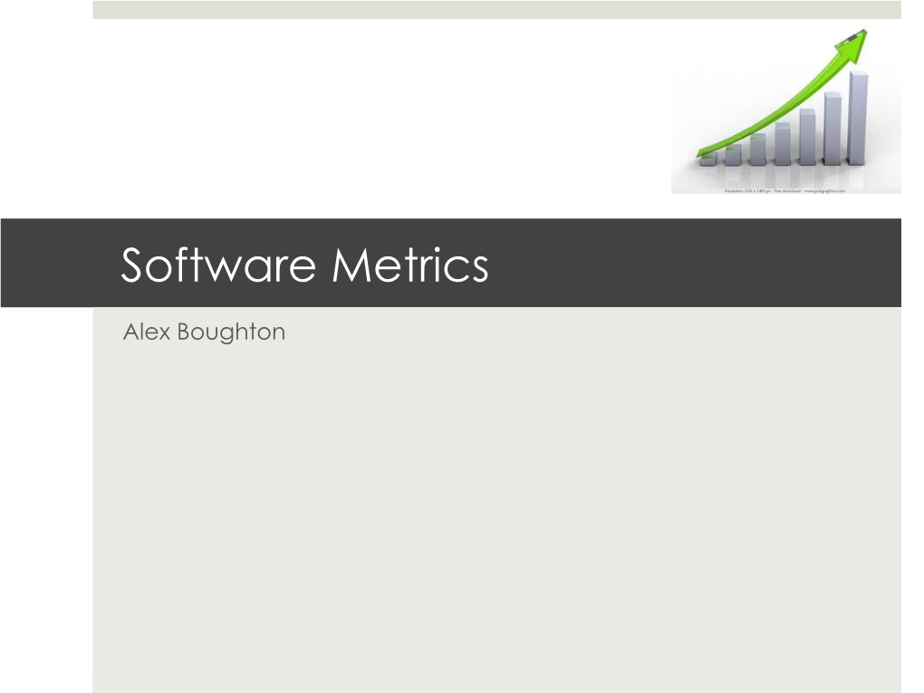 Software Metrics