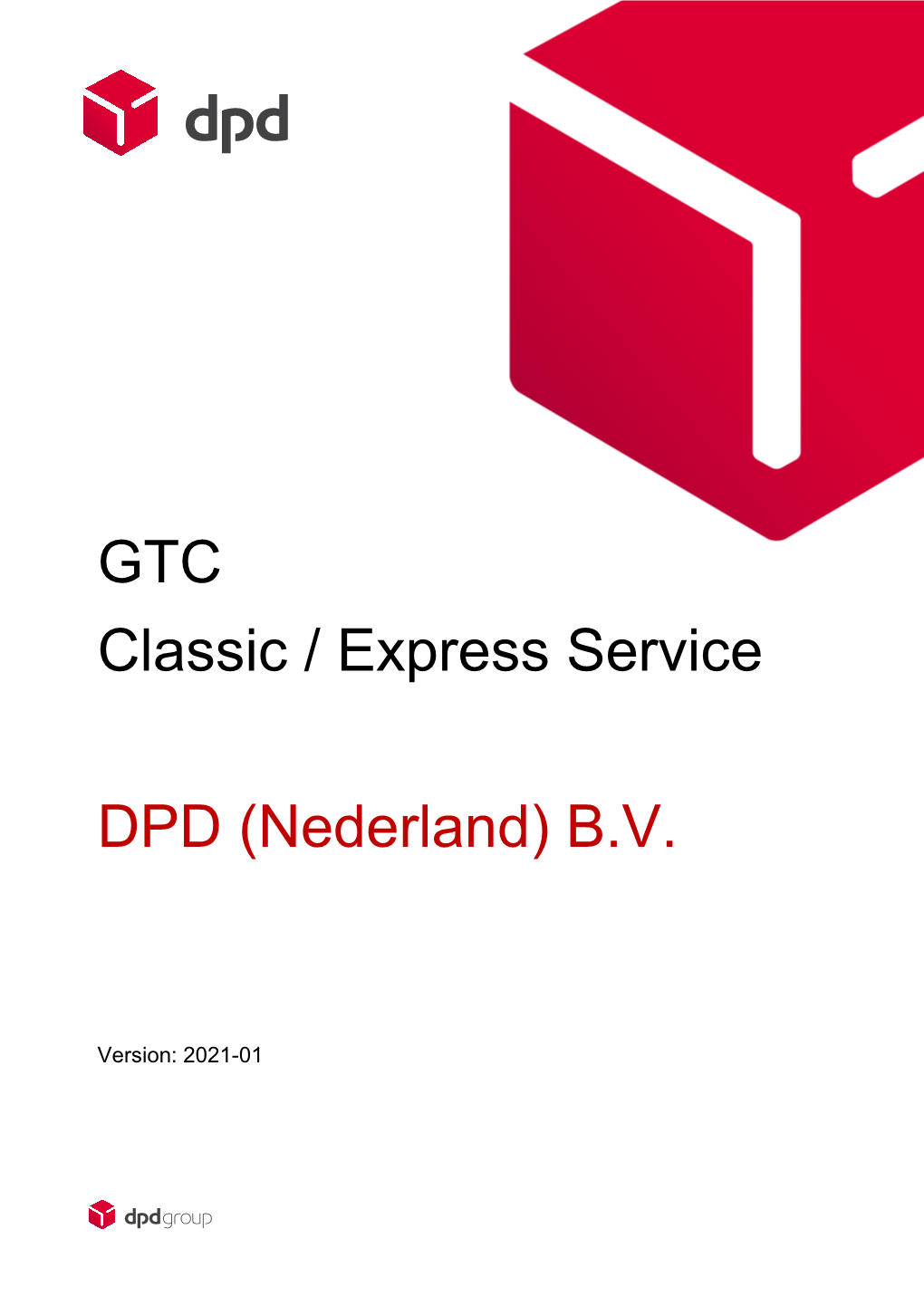 GTC Classic / Express Service DPD (Nederland) B.V
