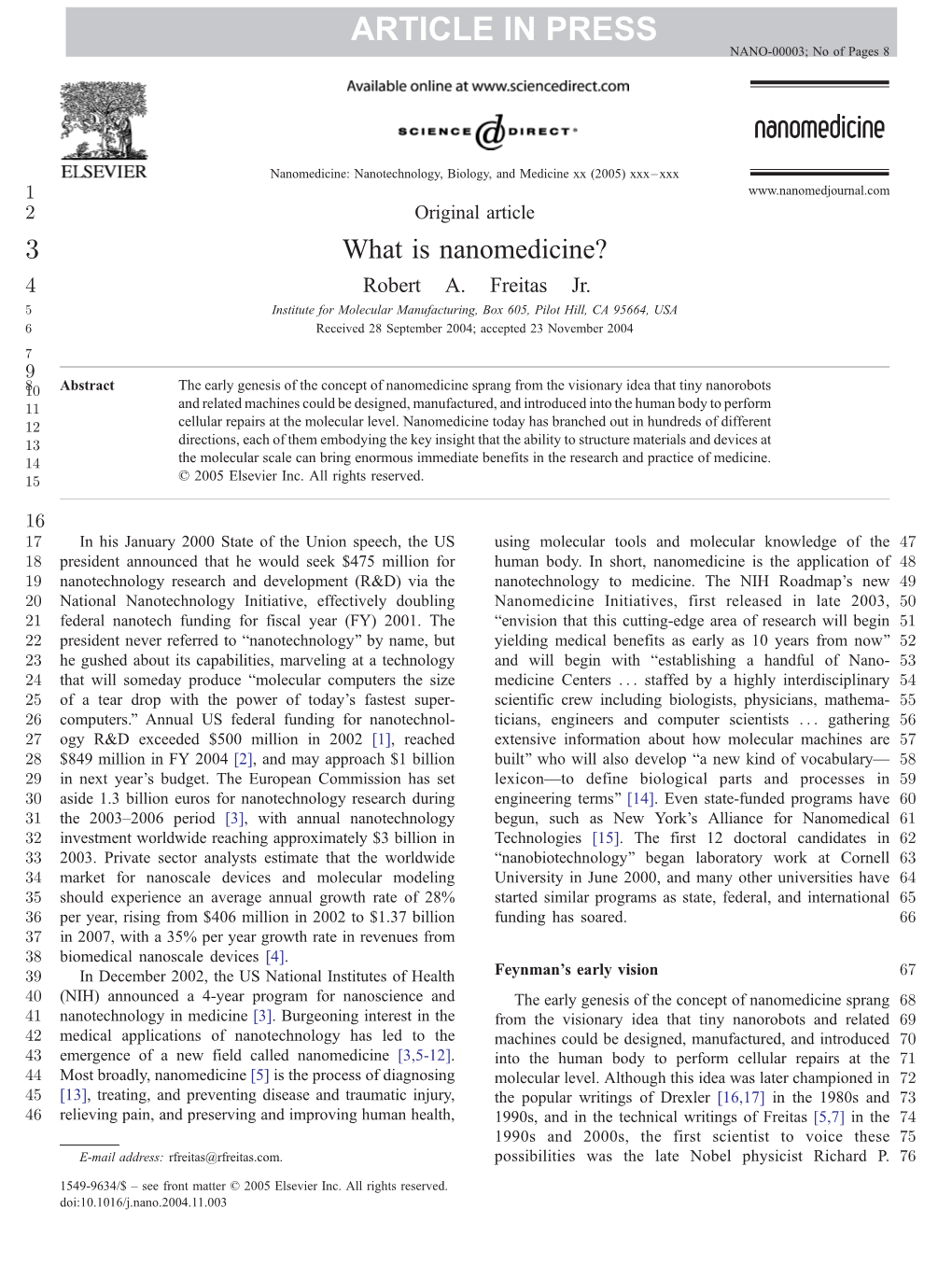 ARTICLE in PRESS NANO-00003; No of Pages 8