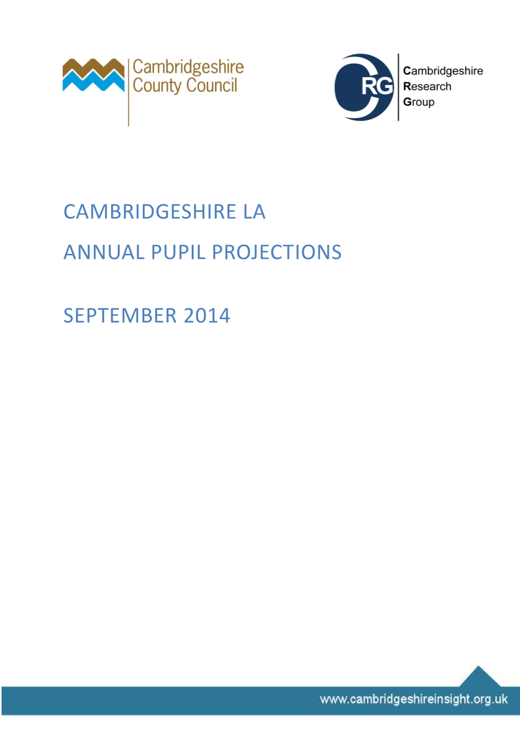 Cambridgeshire La Annual Pupil Projections