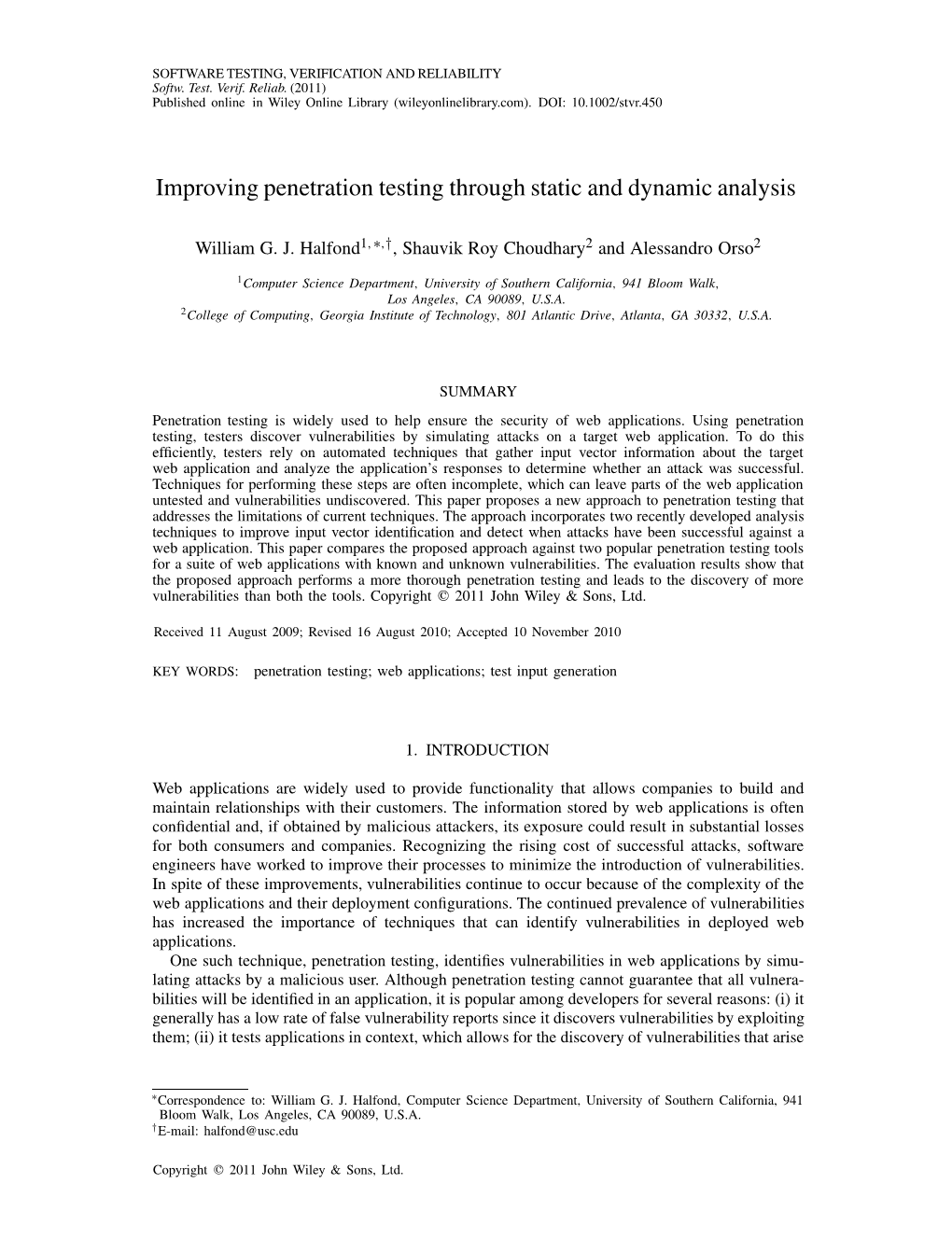 Paper Proposes a New Approach to Penetration Testing That Addresses the Limitations of Current Techniques