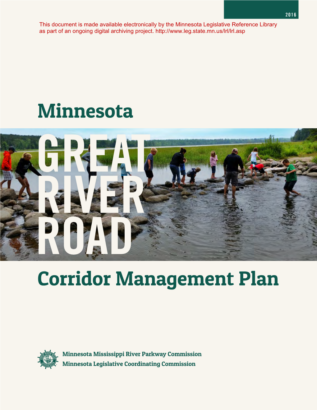 Corridor Management Plan Minnesota