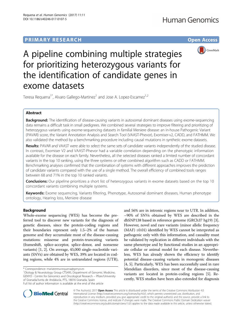 View of the Methods to Filter and Prioritize WES Datasets in Autosomal Dominant Disorders