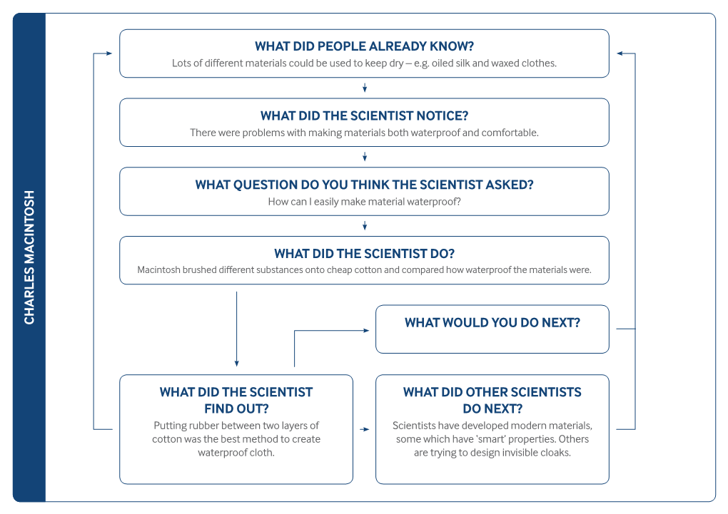 What Did People Already Know? What Did the Scientist Notice? What Question Do You Think the Scientist Asked? What Did the Scient