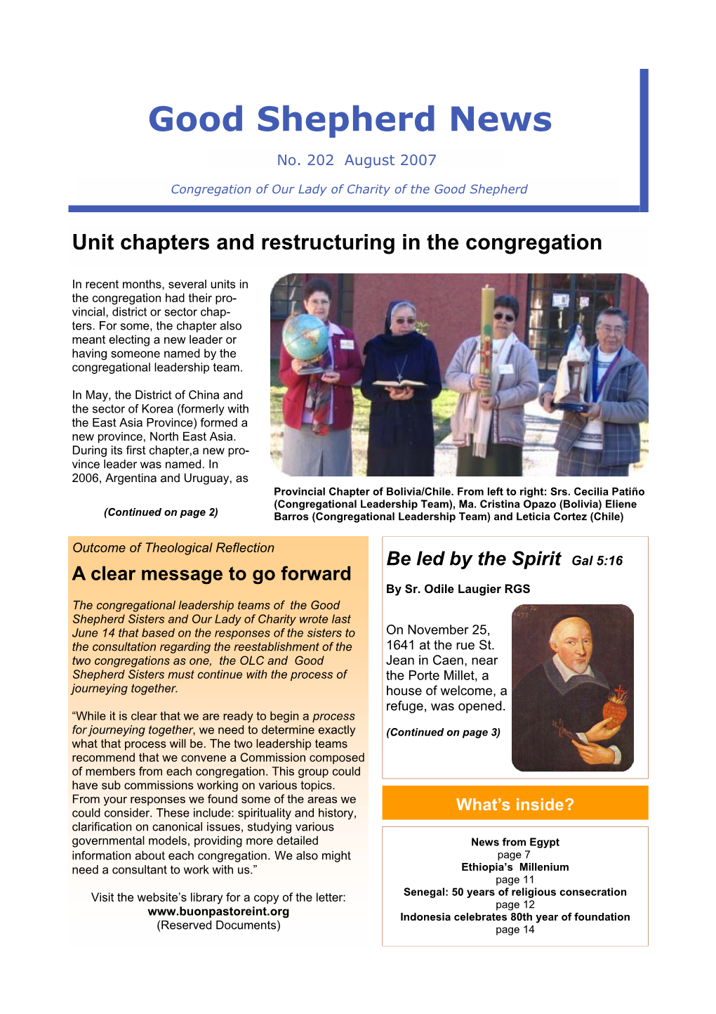 Good Shepherd News