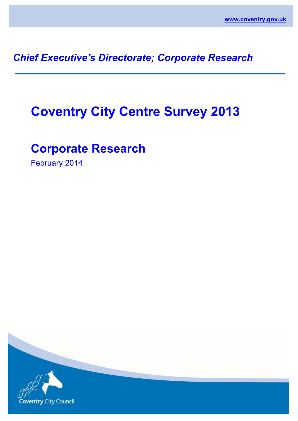 Coventry City Centre Survey 2013