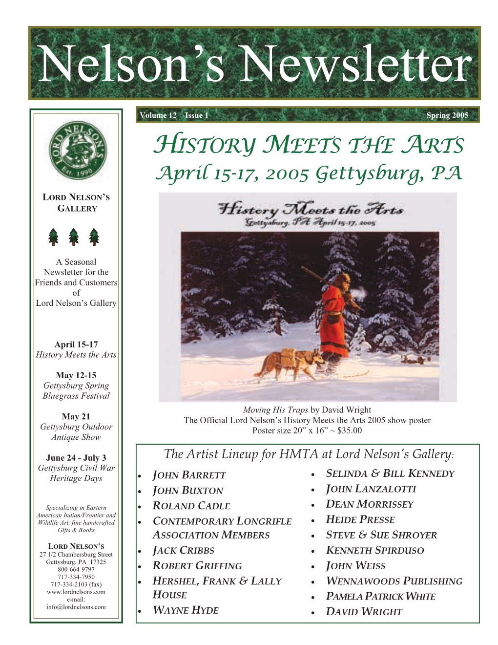 Nelson's Newsletter