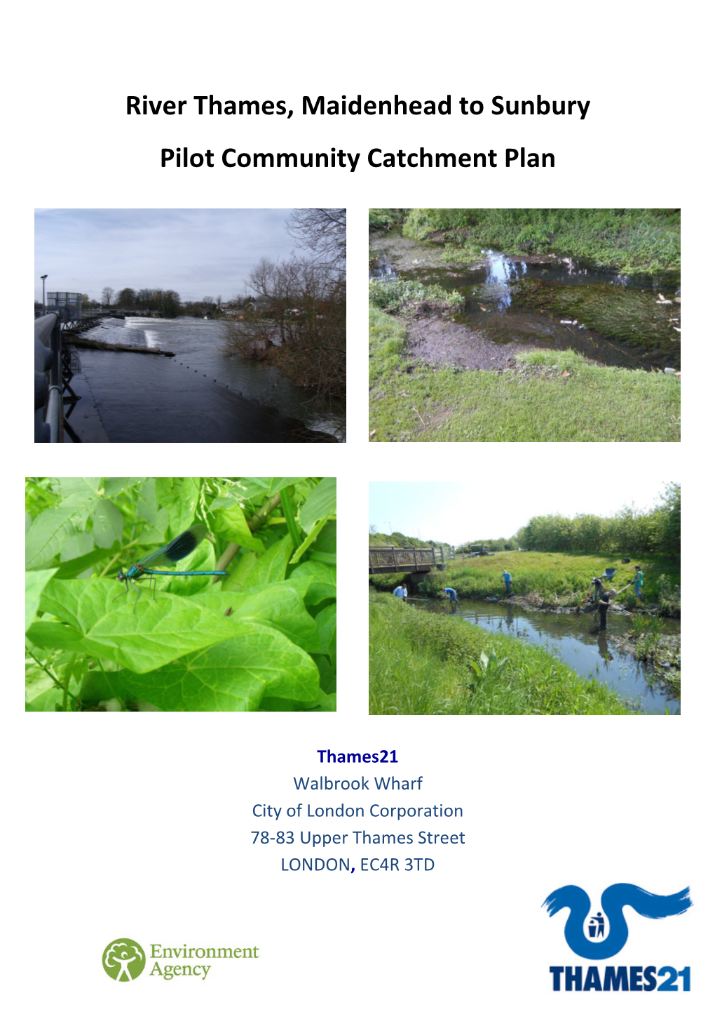River Thames, Maidenhead to Sunbury Pilot Community Catchment Plan