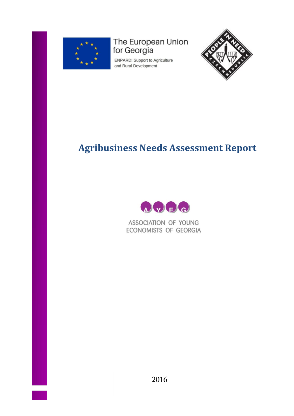 Agribusiness Needs Assessment Report