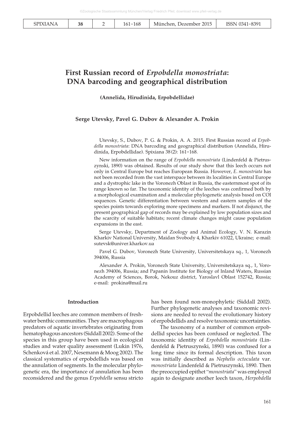 DNA Barcoding and Geographical Distribution