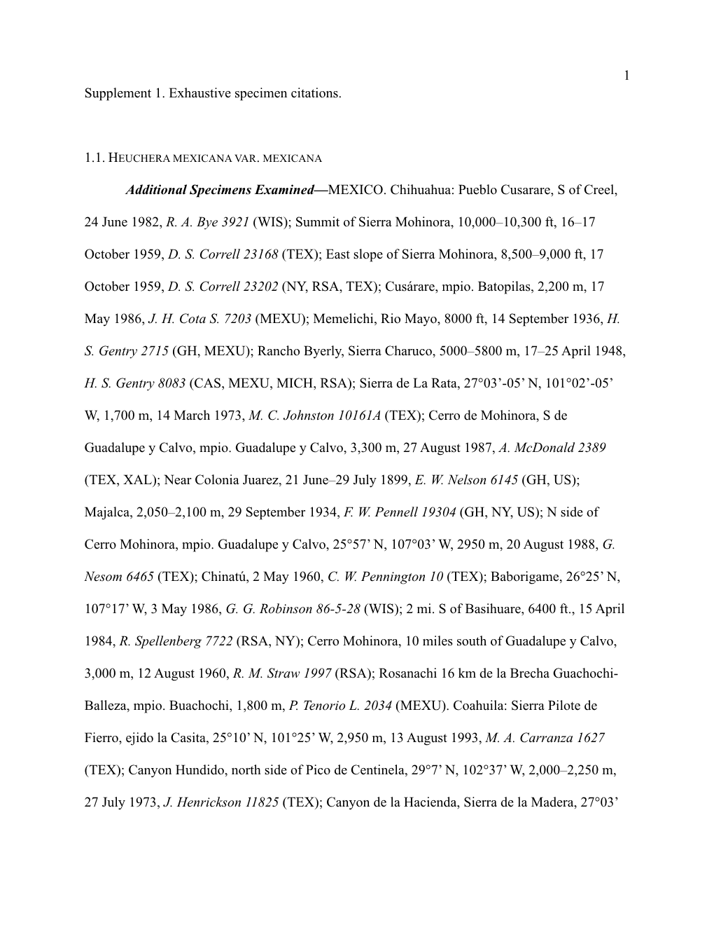 Supplement 2 Cladistics Matrix