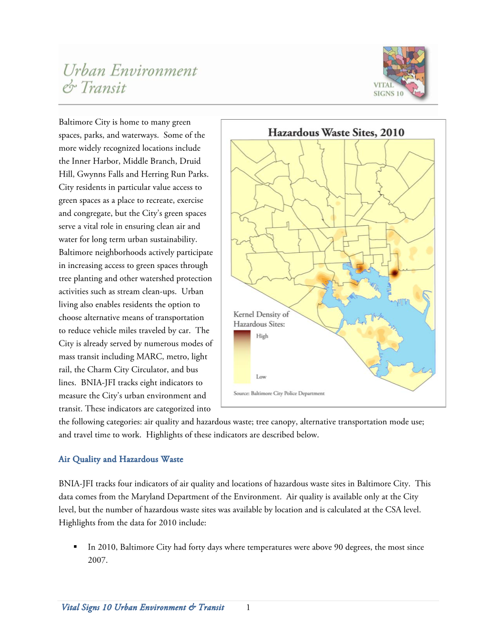 Environment and Transit