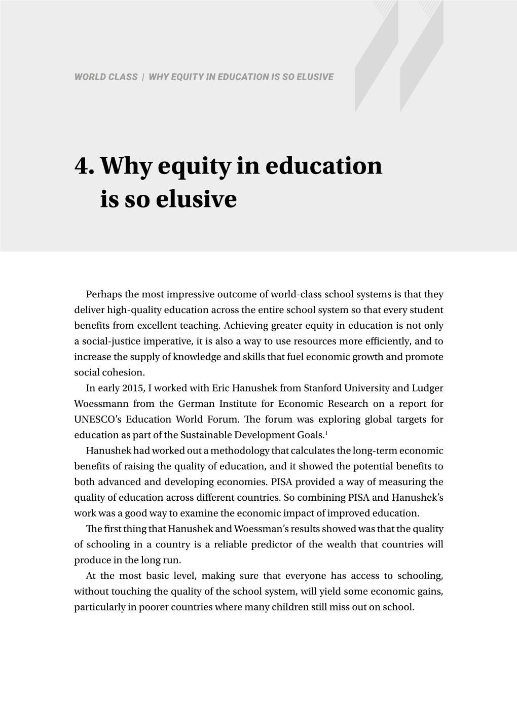 4. Why Equity in Education Is So Elusive