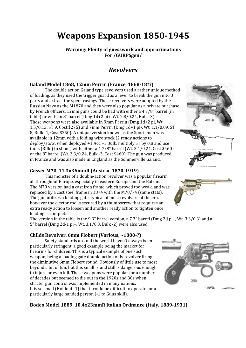 Submachine Guns