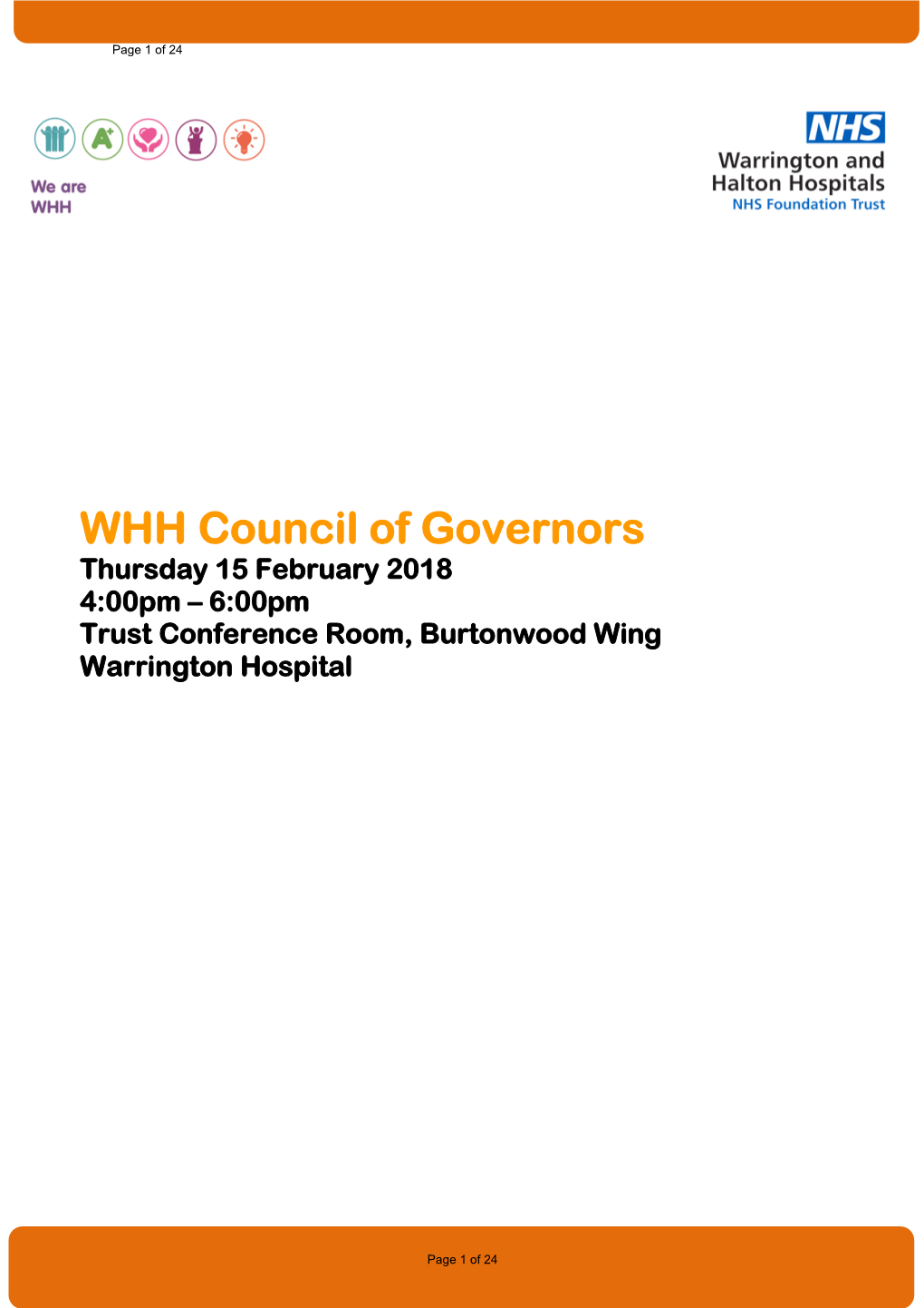 WHH Council of Governors