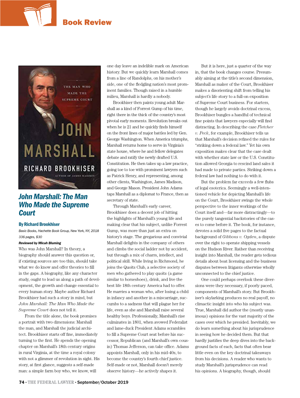 Book Review John Marshall