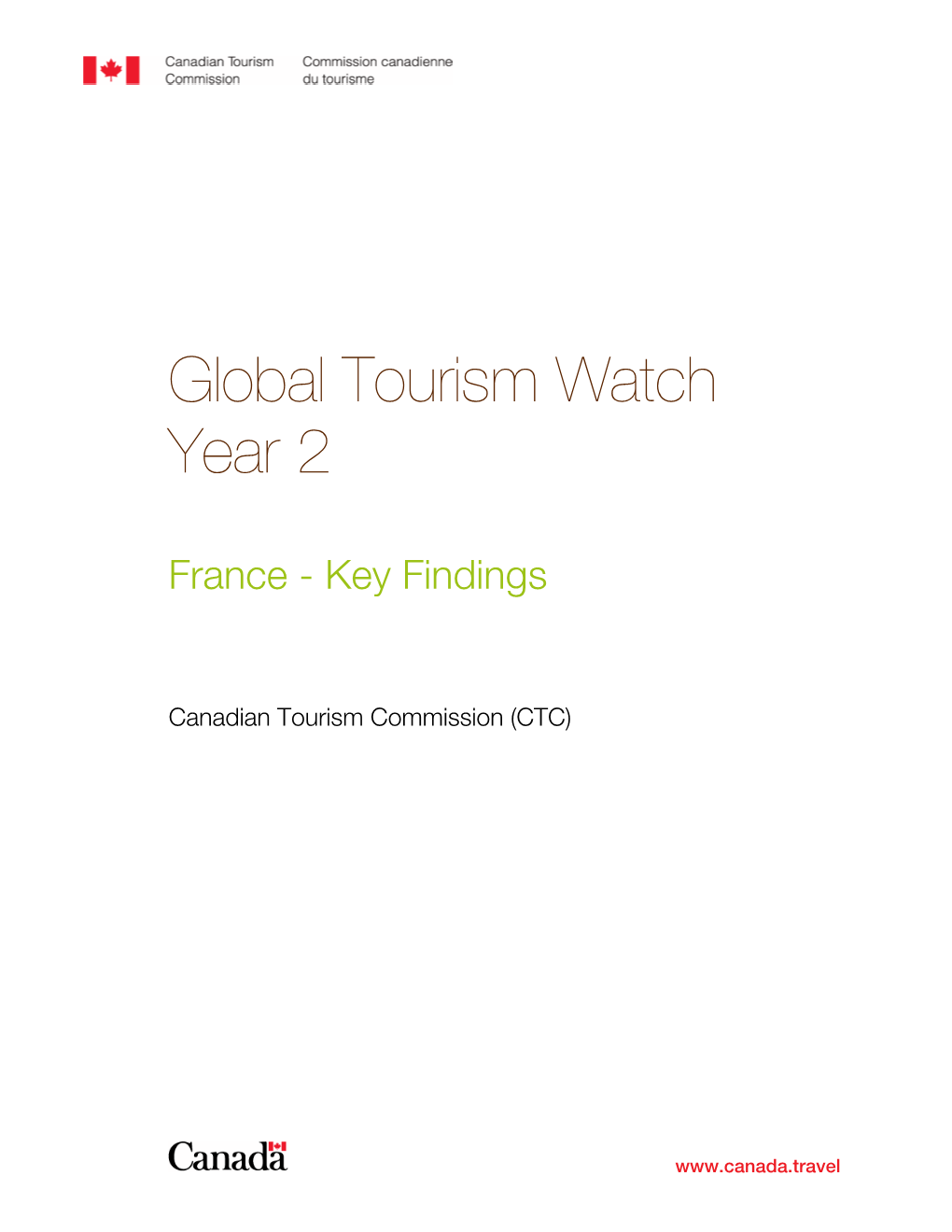 Global Tourism Watch Year 2