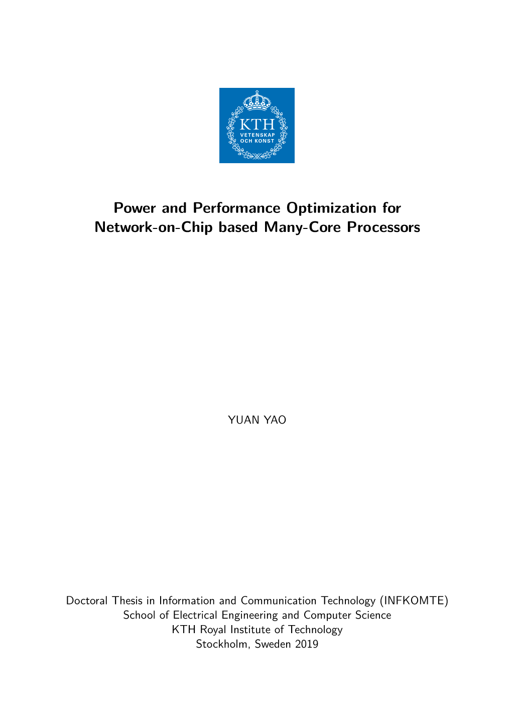 Power and Performance Optimization for Network-On-Chip Based Many-Core Processors