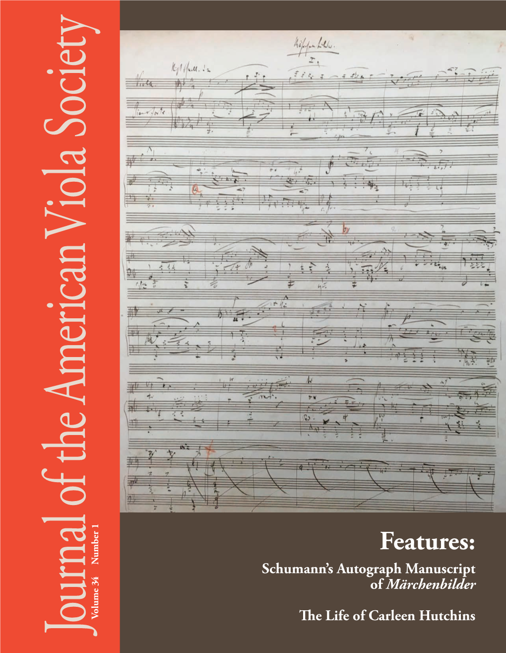 Journal of the American Viola Society Volume 34 Number 1, Spring 2018