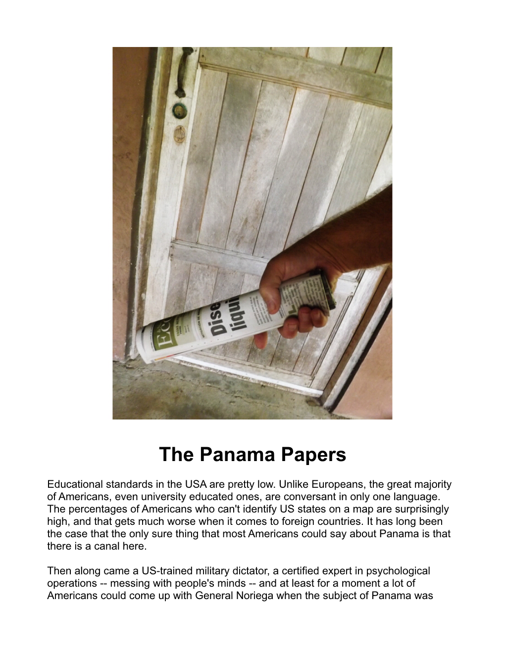 The Panama Papers