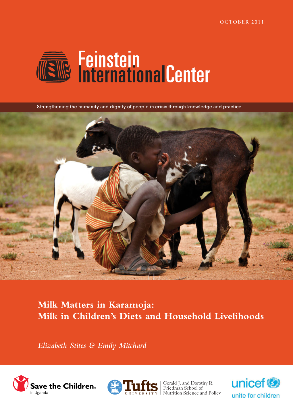 Milk Matters in Karamoja: Milk in Children’S Diets and Household Livelihoods