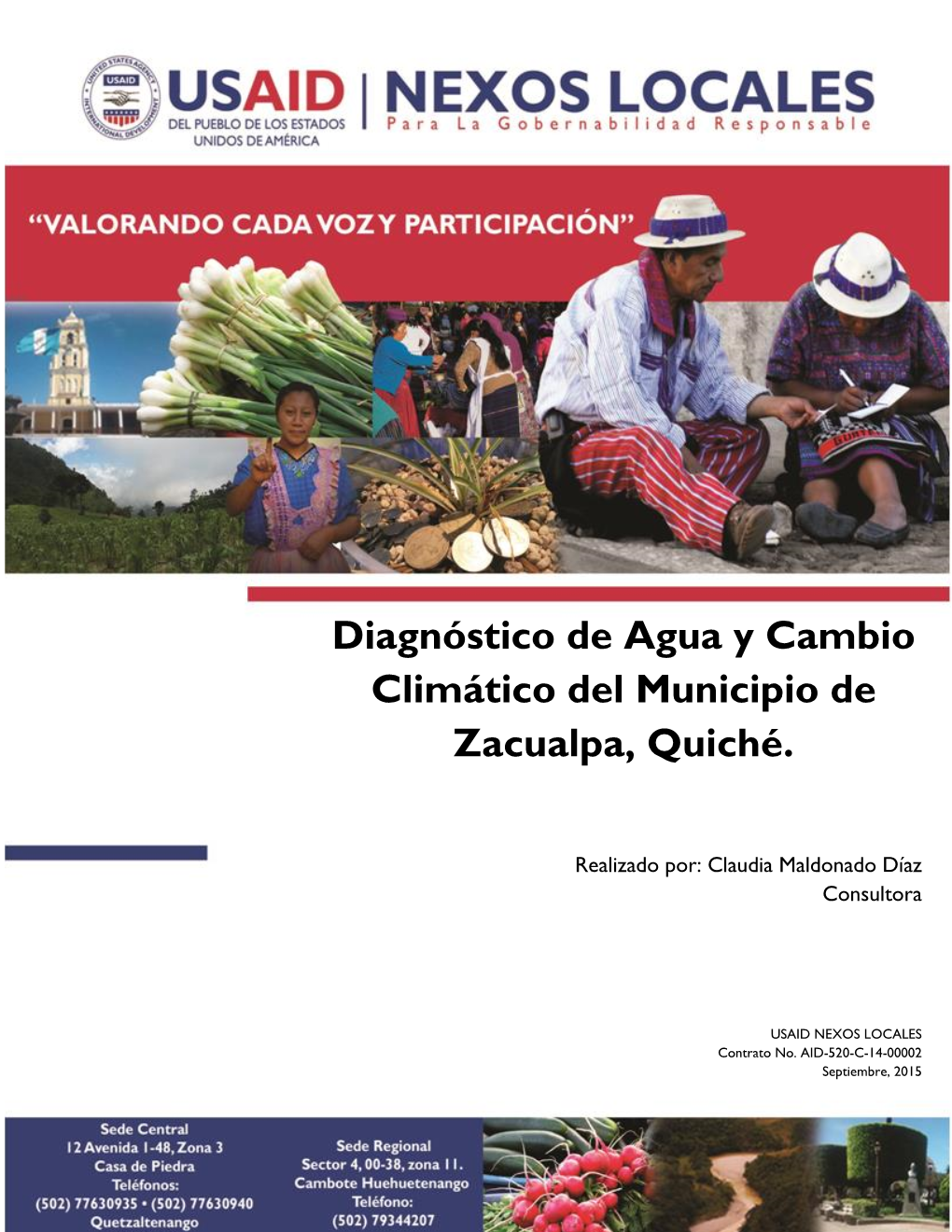 Diagnóstico De Agua Y Cambio Climático Del Municipio De