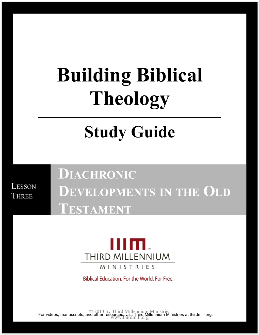 Building Biblical Theology