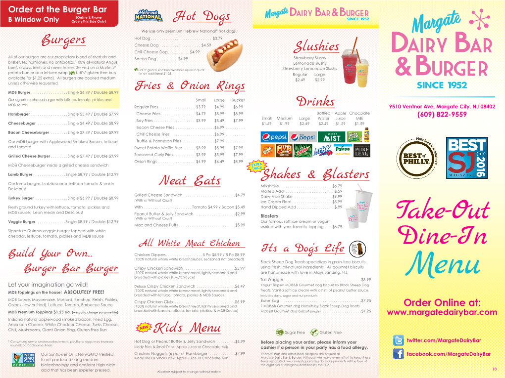 Margate Dairy Bar Menu V11.Indd