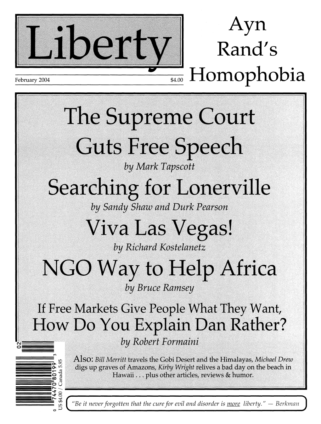Liberty Magazine February 2004