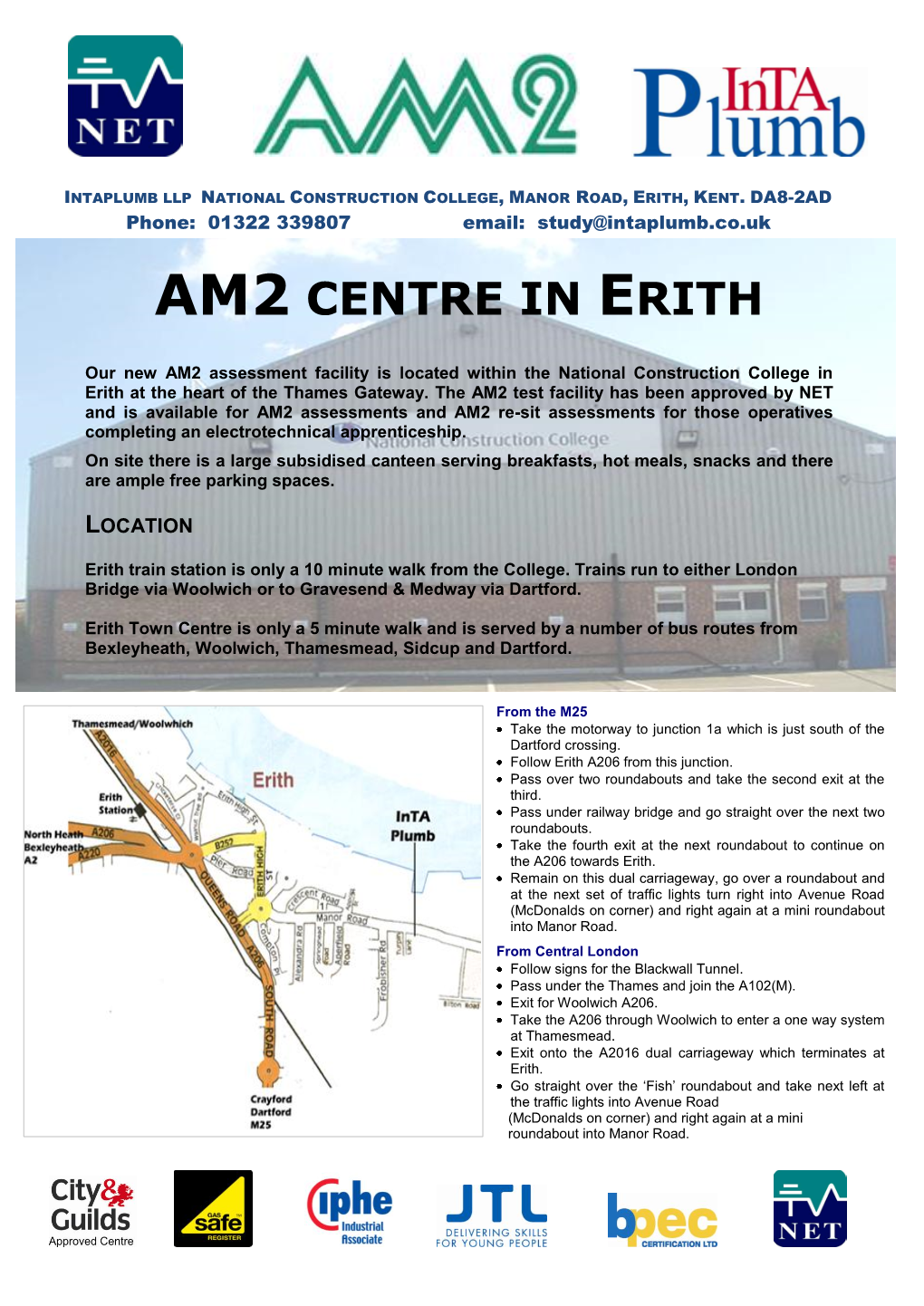 Erith AM2 Location