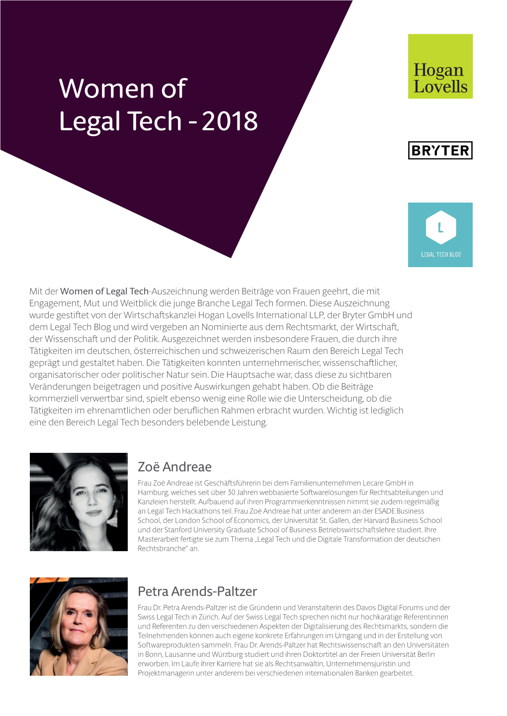 Women of Legal Tech - 2018
