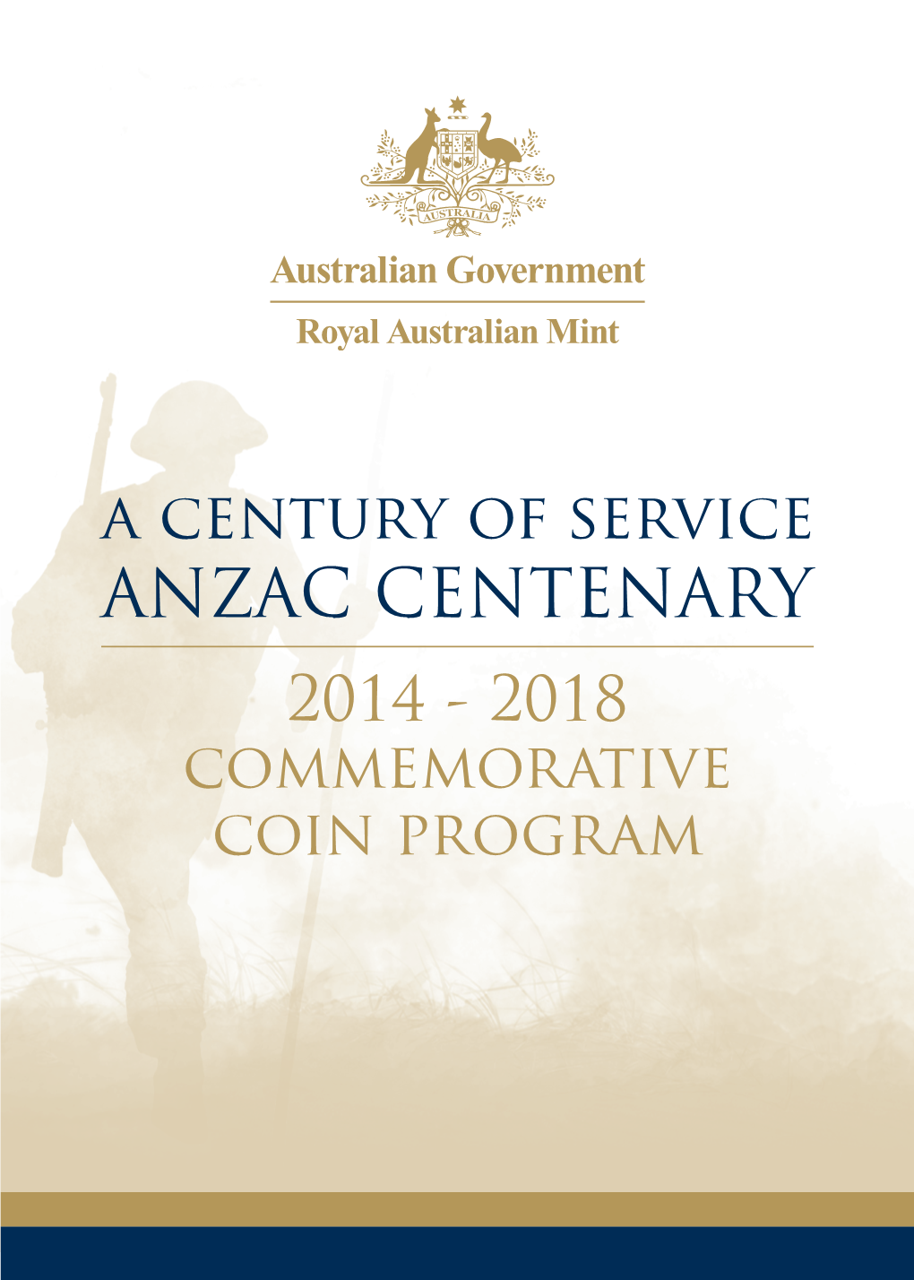 ANZAC CENTENARY 2014 - 2018 Commemorative Coin Program a CENTURY of SERVICE ANZAC CENTENARY