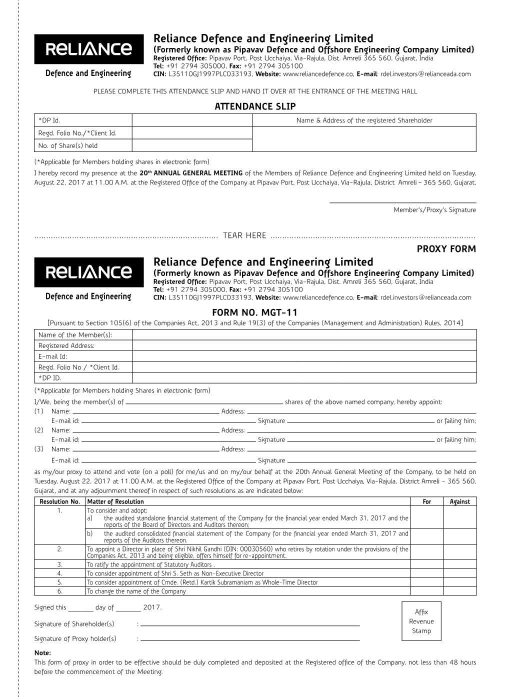 Reliance Defence and Engineering Limited