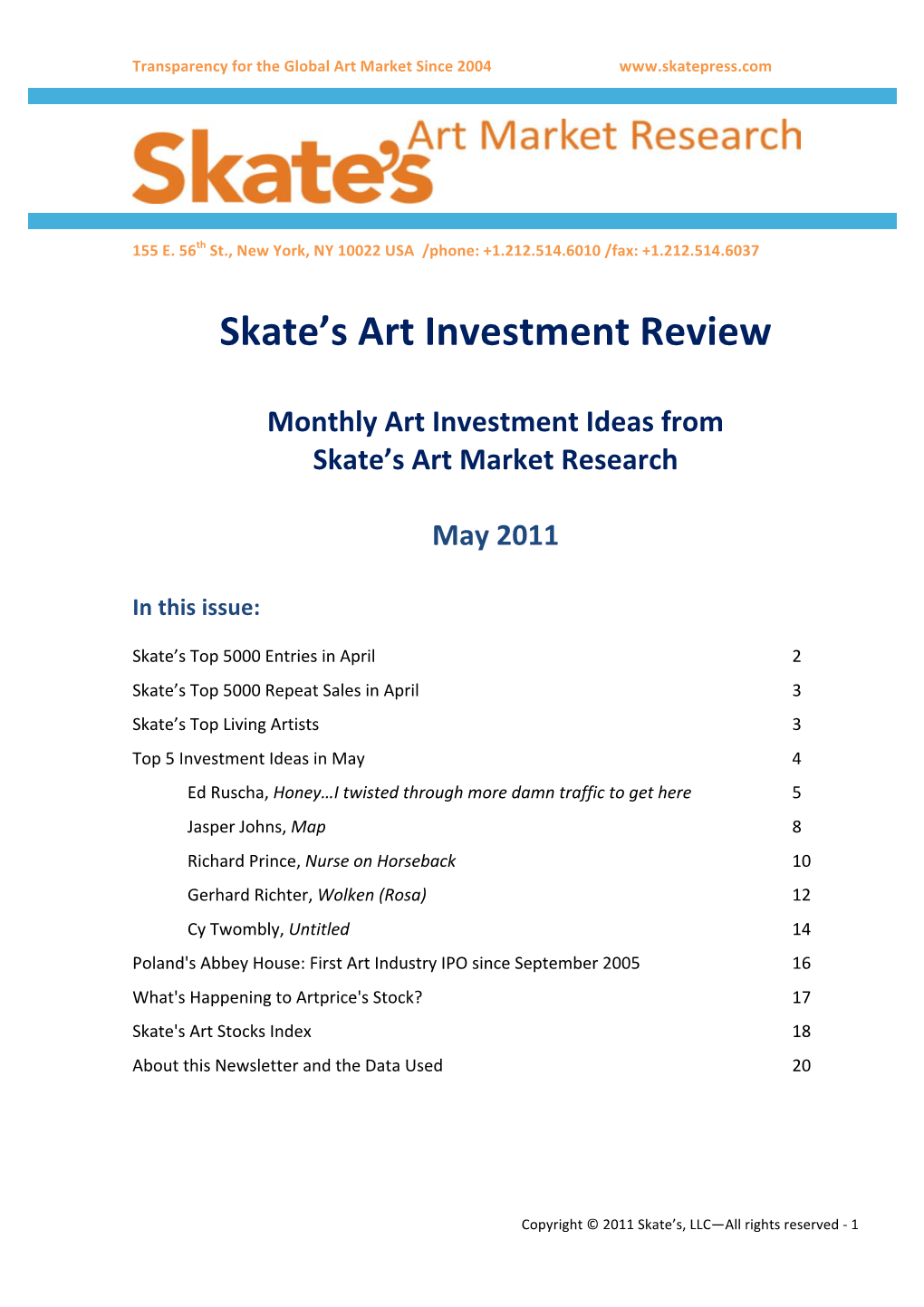 Skate's Art Investment Review