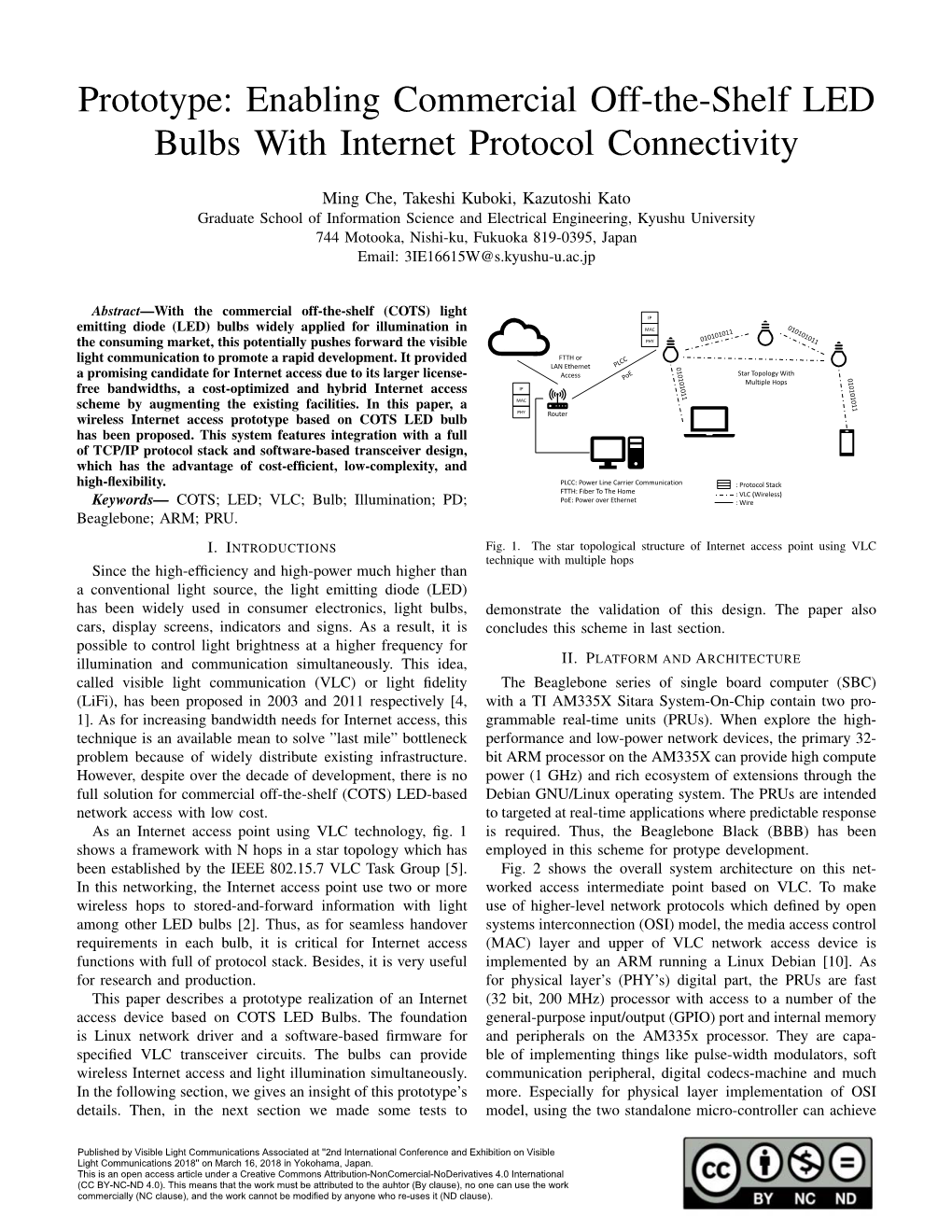 Enabling Commercial Off-The-Shelf LED Bulbs with Internet Protocol Connectivity