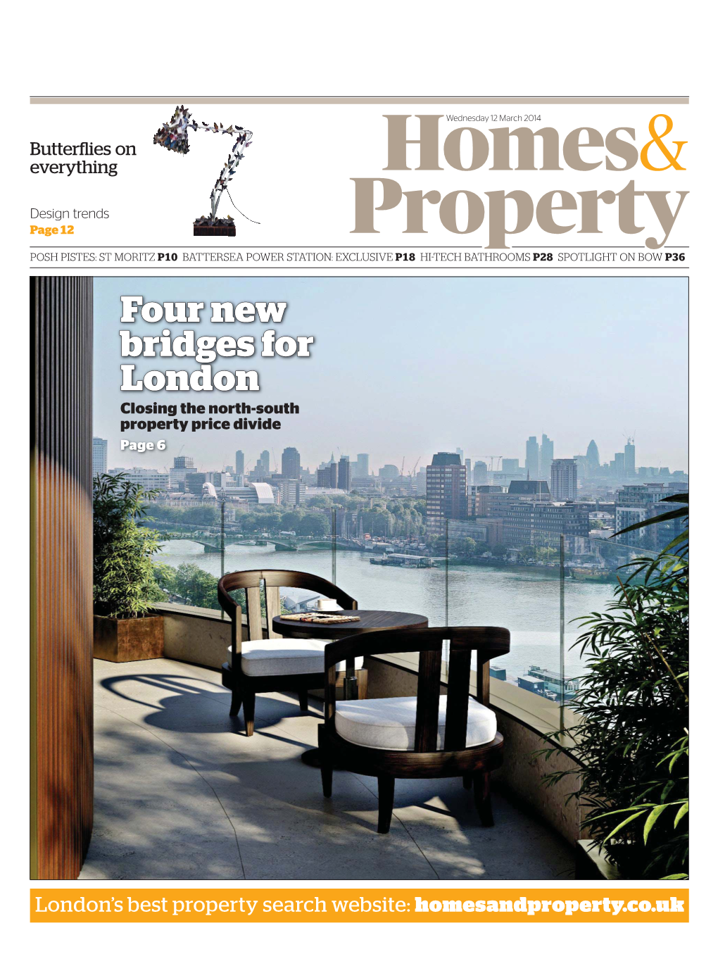 Four New Bridges for London Thisclosing Is a Theswathe North-South of Dummy: Page X Property Price Divide Page 6