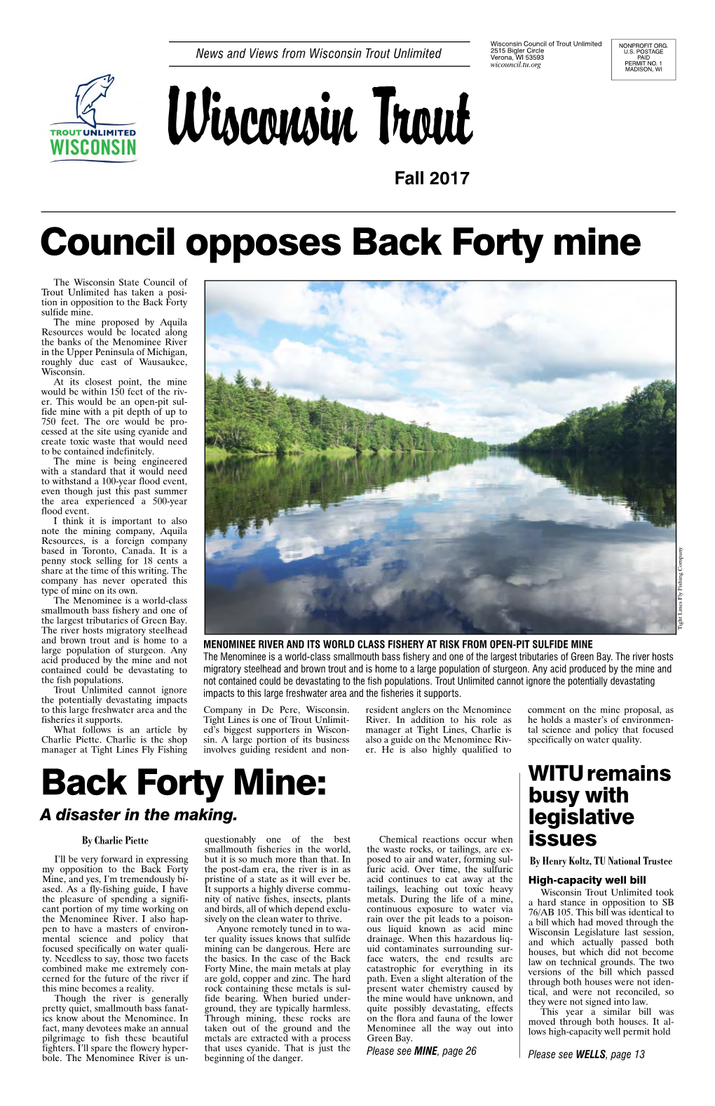 Council Opposes Back Forty Mine