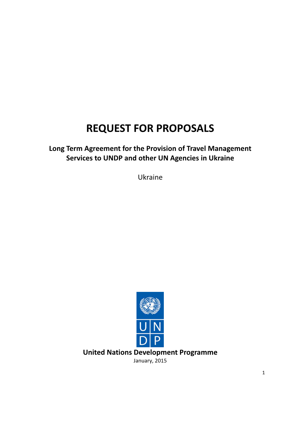 Request for Proposals