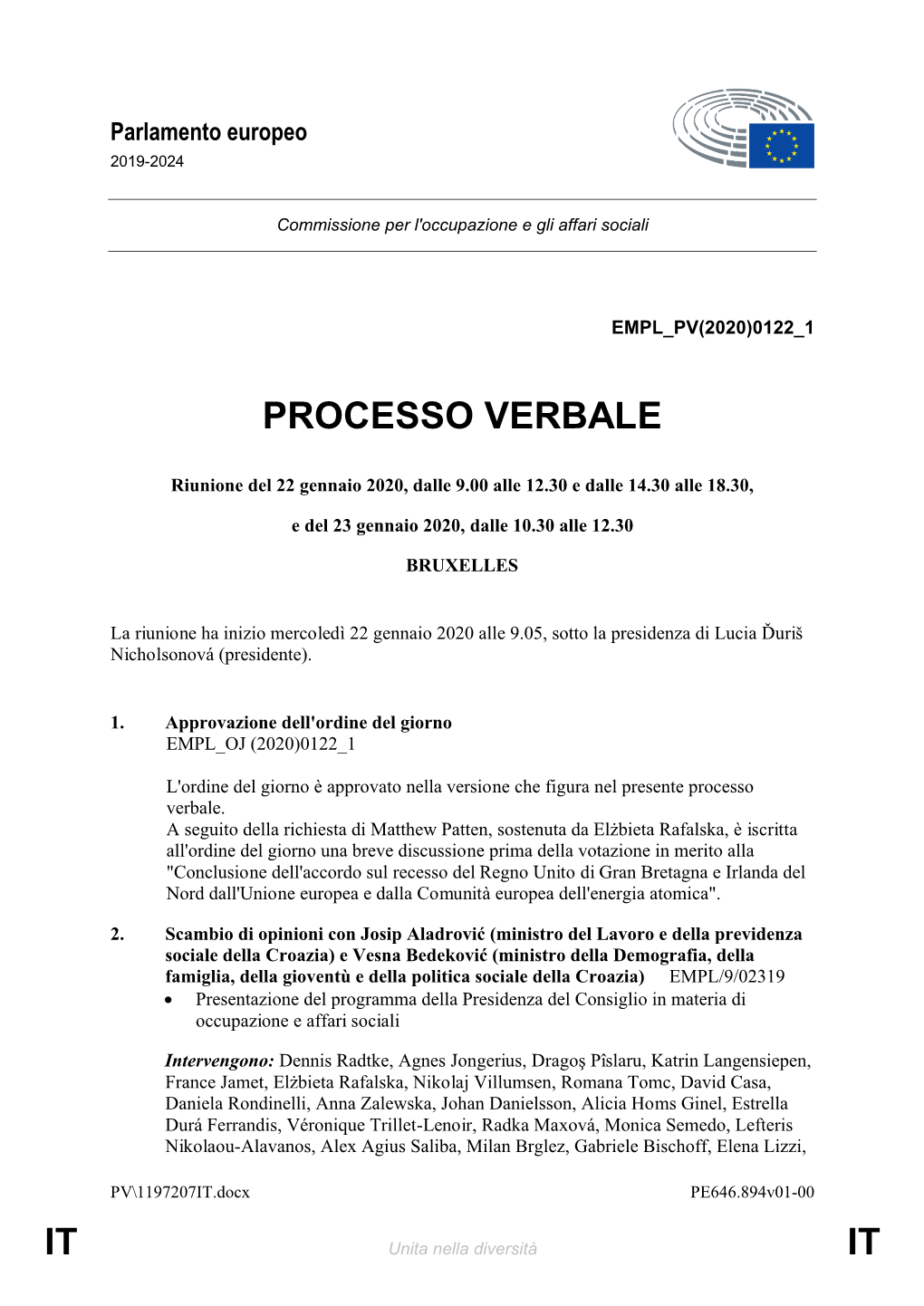 It It Processo Verbale