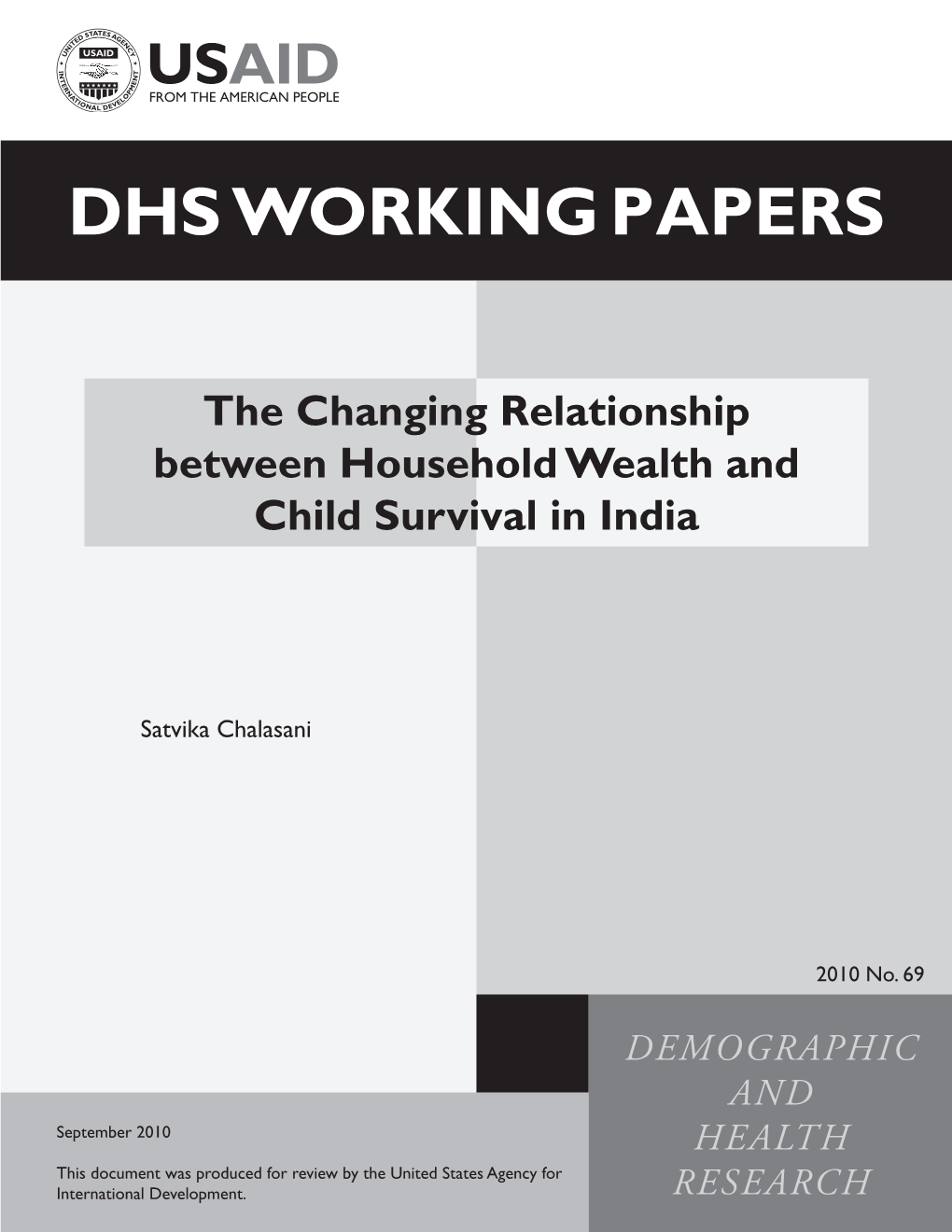 The Changing Relationship Between Household Wealth and Child Survival in India