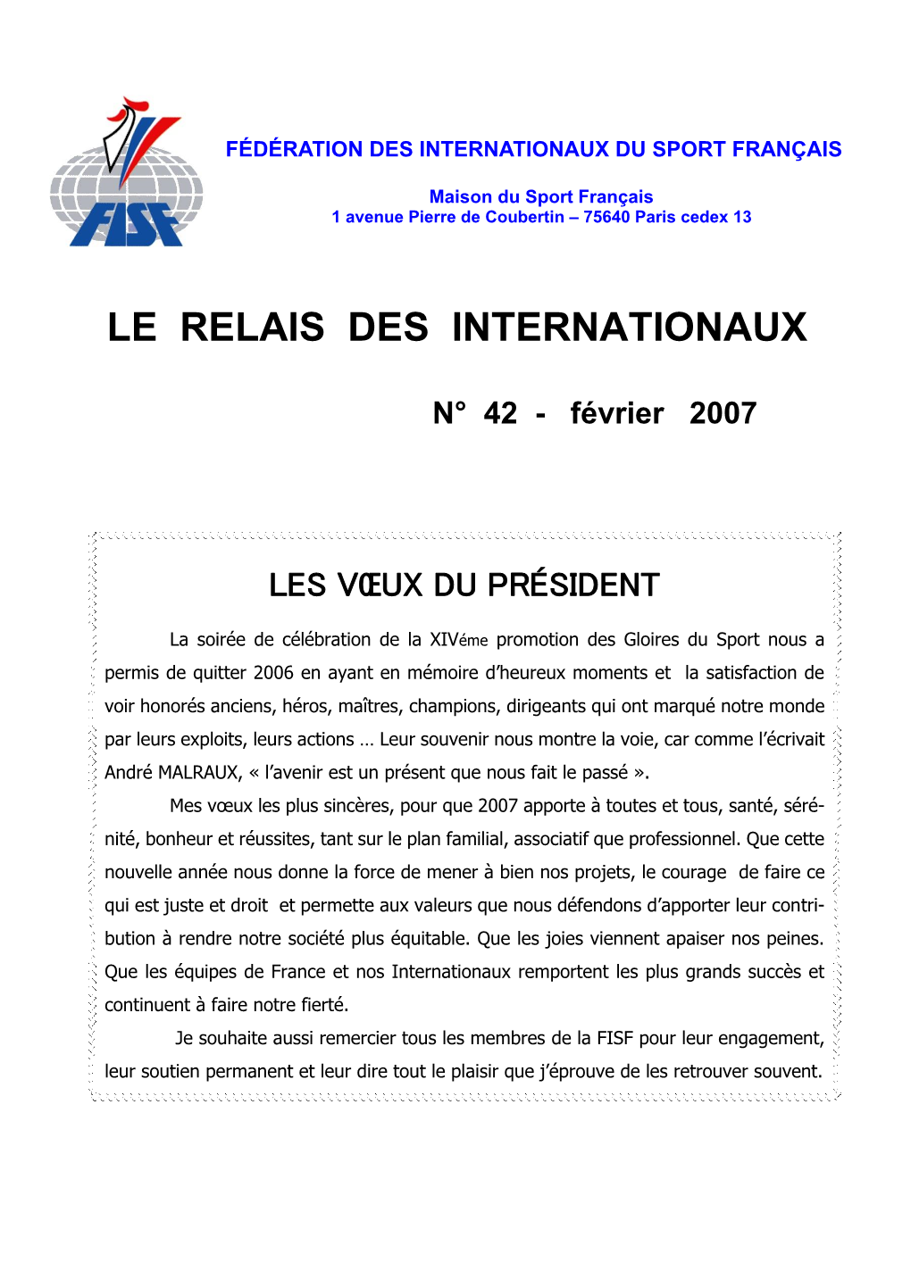 Le Relais Des Internationaux