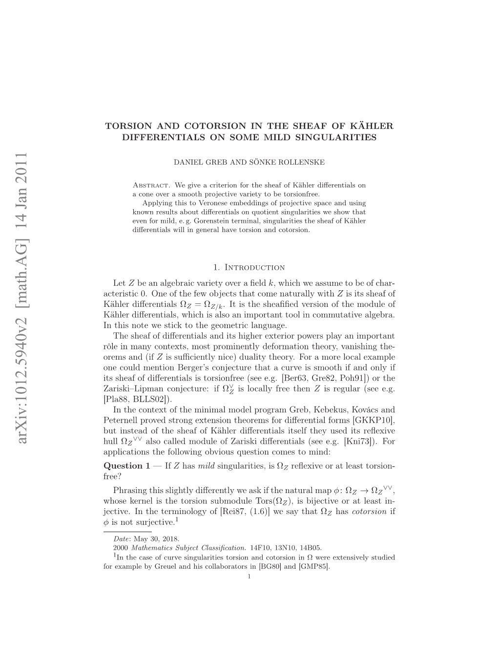 Torsion and Cotorsion in the Sheaf of K\