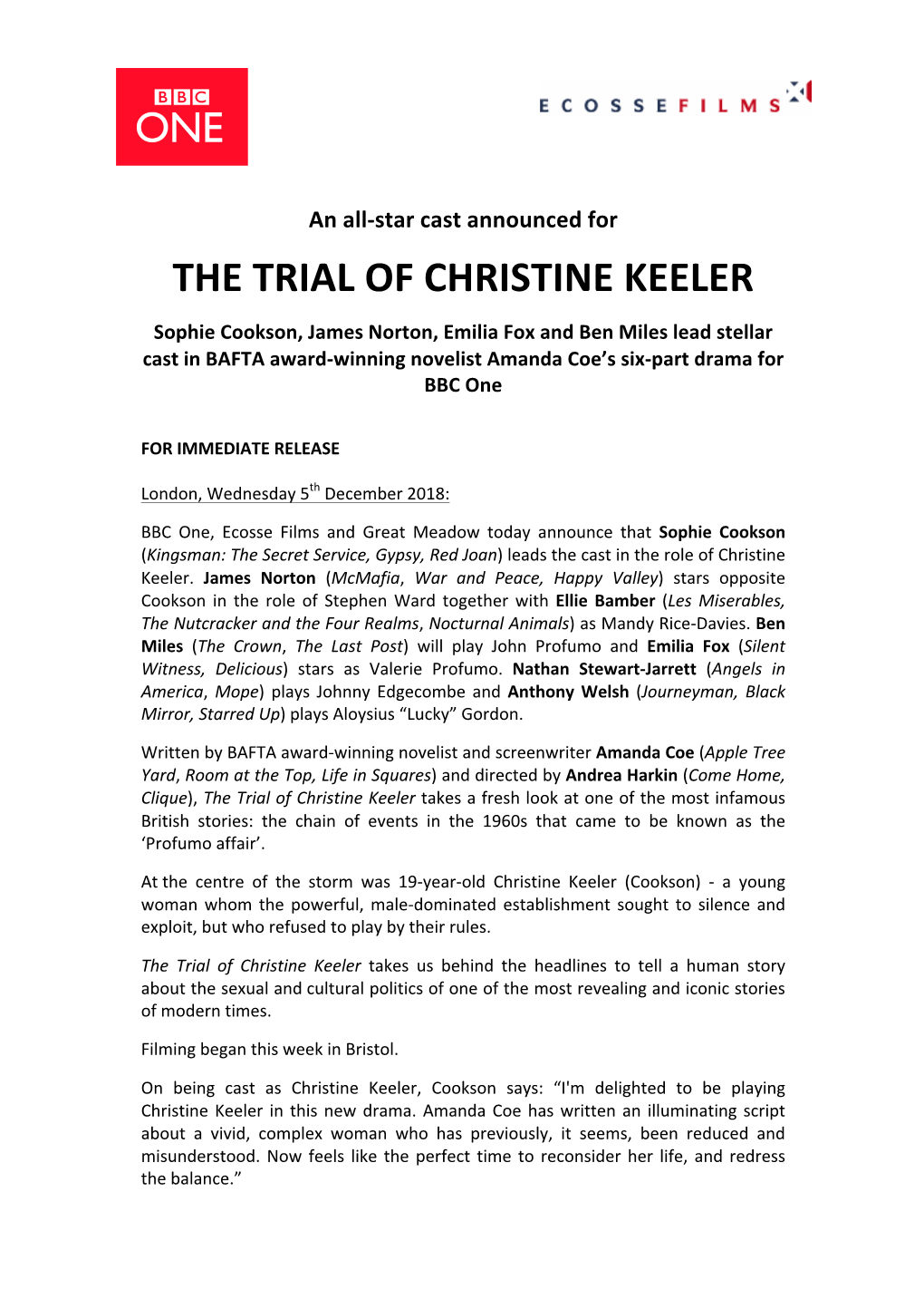 The Trial of Christine Keeler