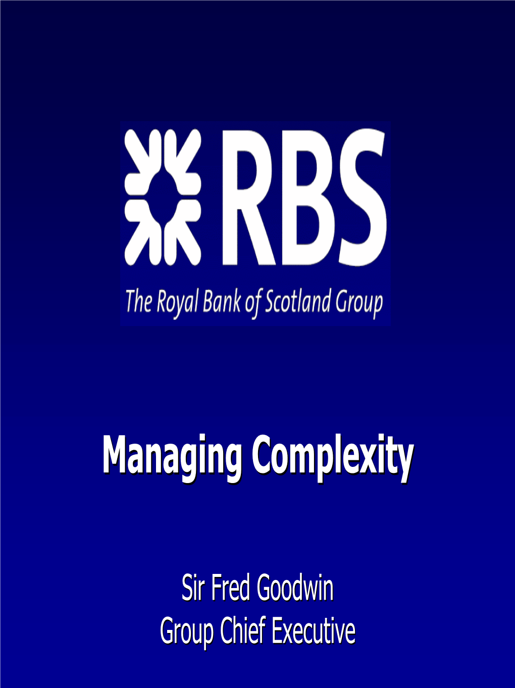 Managing Complexitycomplexity