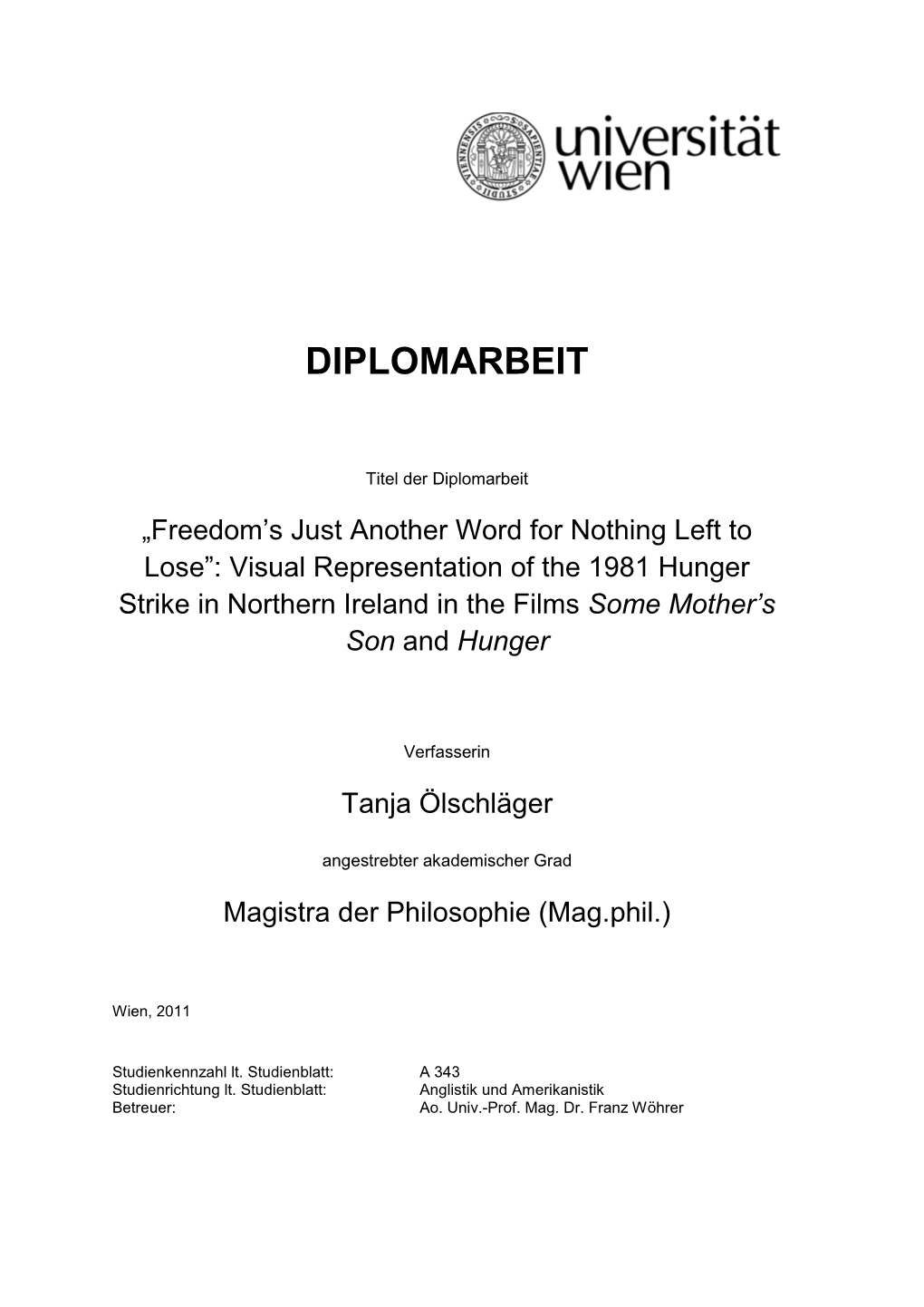 Diplomarbeit