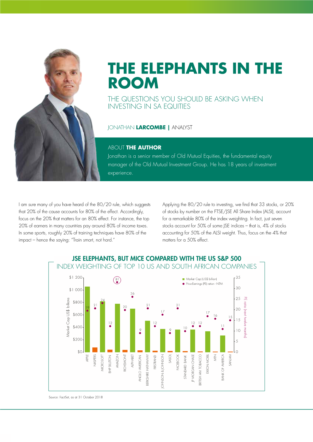 The Elephants in the Room the Questions You Should Be Asking When Investing in Sa Equities